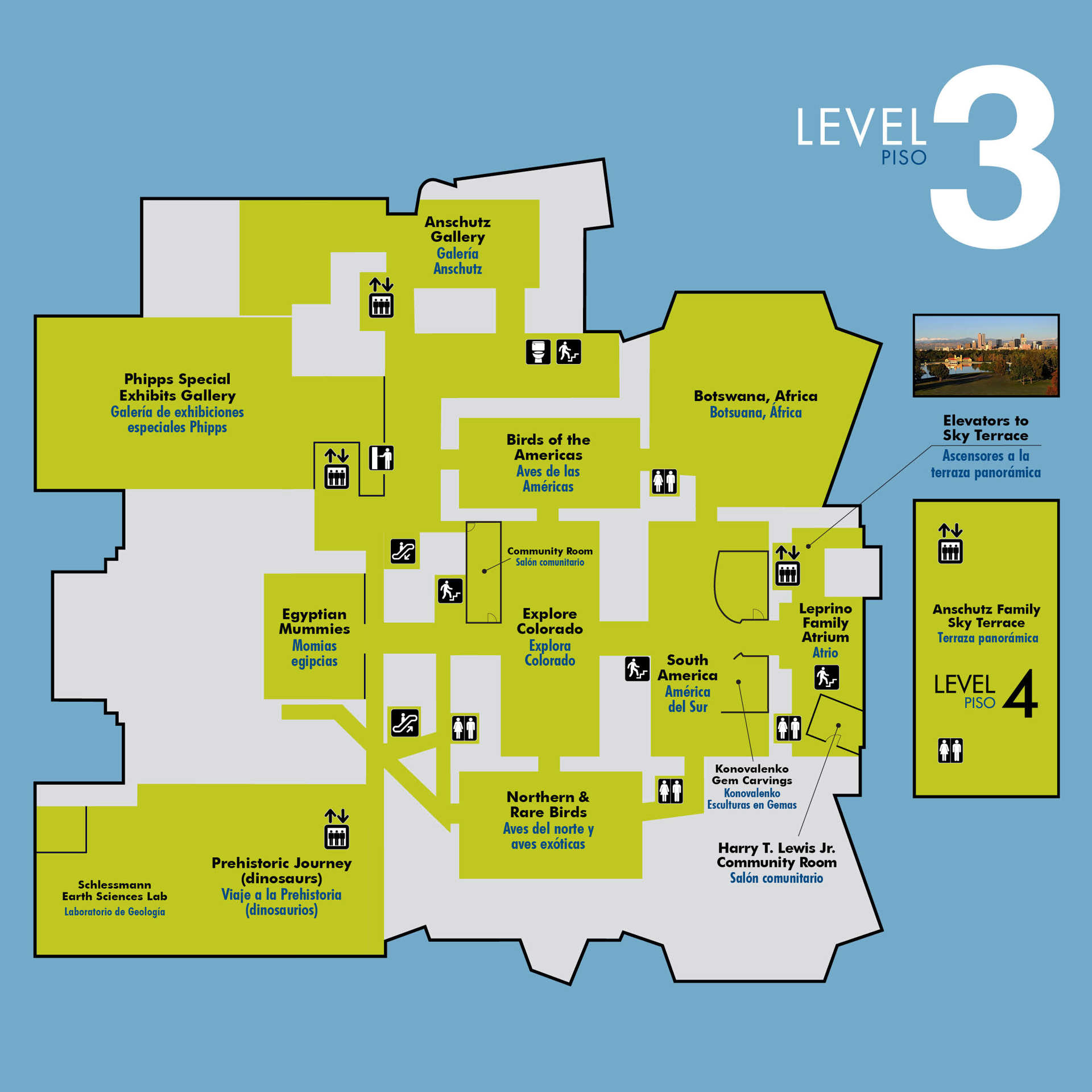 Third floor map of DMNS