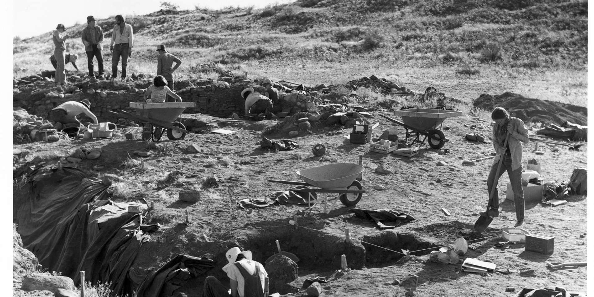 Original photograph from the WS Ranch site during excavation