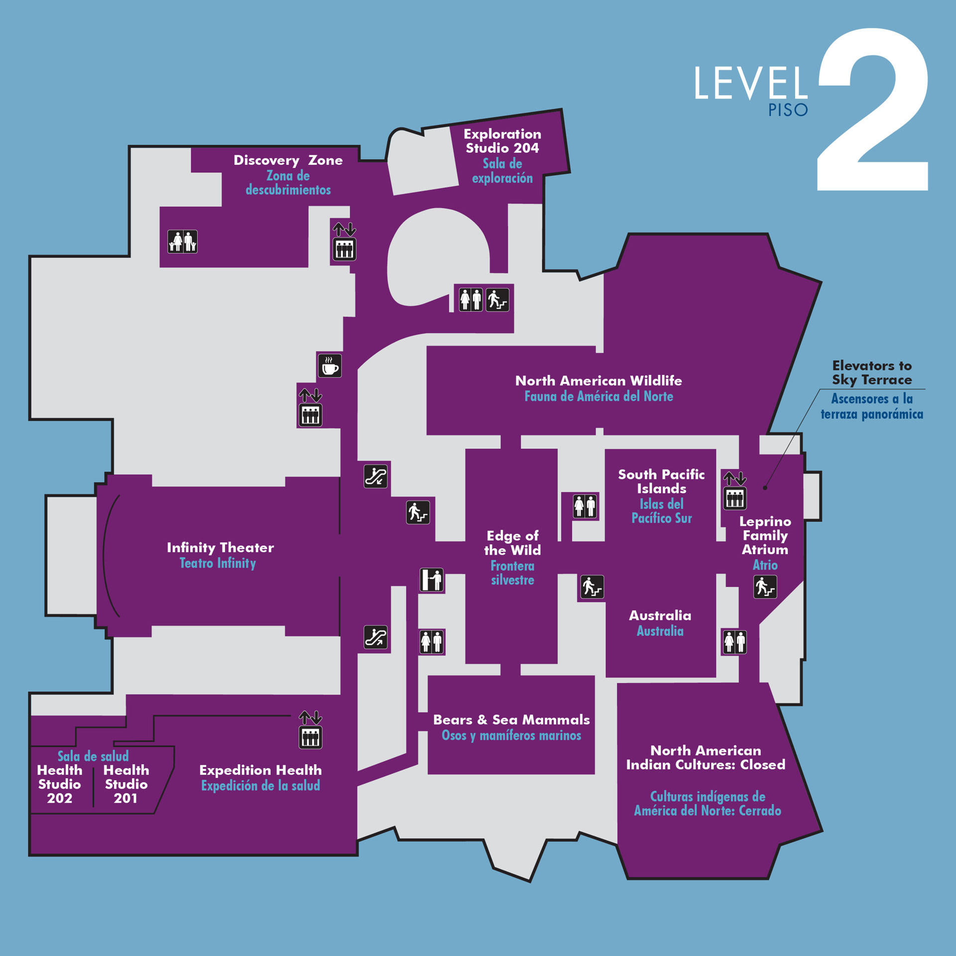 Second Floor Map of DMNS